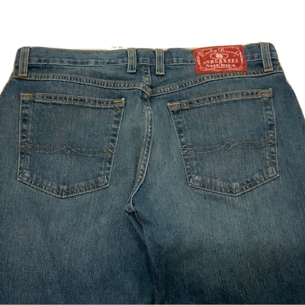 Lucky Brand Dungarees Womens Sz 12 /31 Denim Jeans Mid Rise Flare